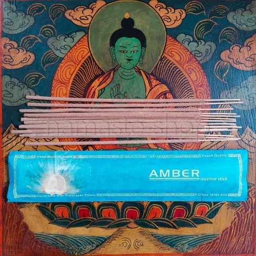 Incenso di Anti-Stress all'AMBRA - Qualità Unica del Nepal - Fiore Himalayano