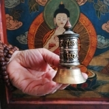 Piccola Ruota di Preghiera Tibetana - Originale Nepal - Cod. PRAY-A