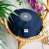 Cuscino da Meditazione ZAFU Blu - Mandala OM